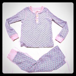 Vineyard vines pink blue whale girls Pajamas 3T